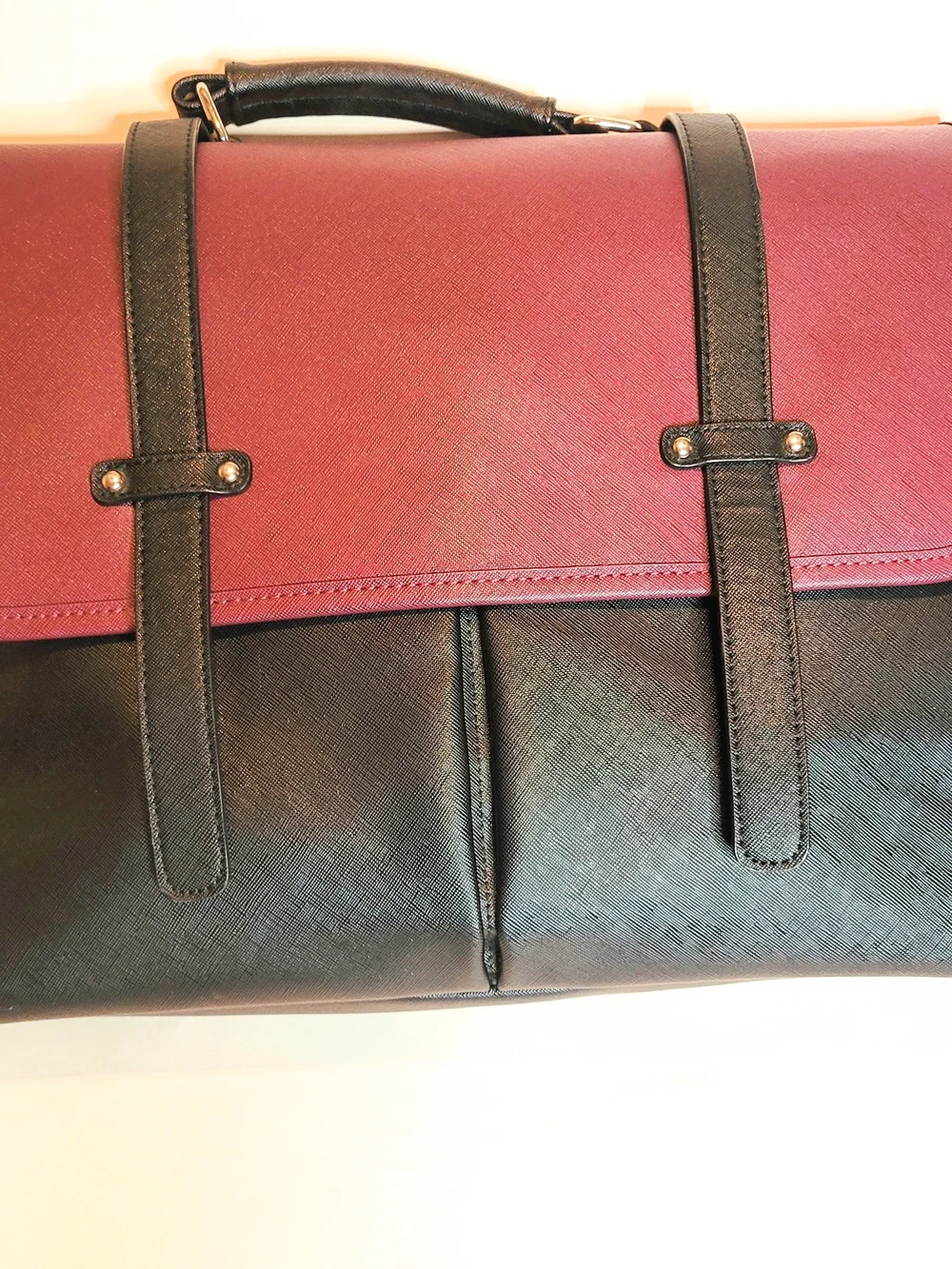 Lovevook Black and Purple Womens Laptop Bag